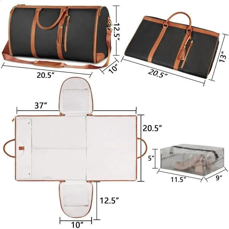 The Luxefold folding duffel bags